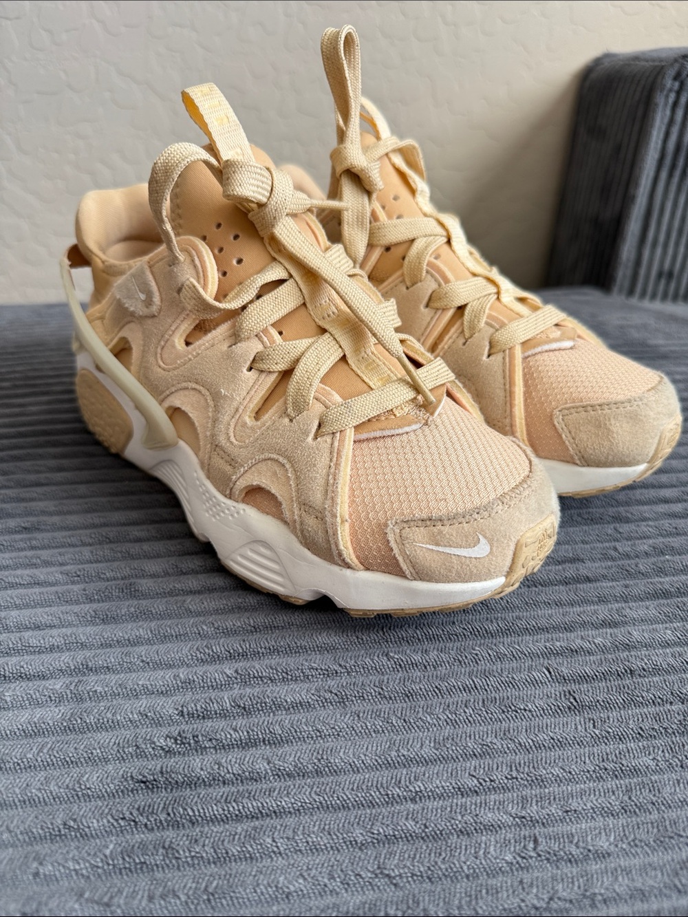 Nike Women's Air Huarache Craft Light Tan Athletic Sneakers